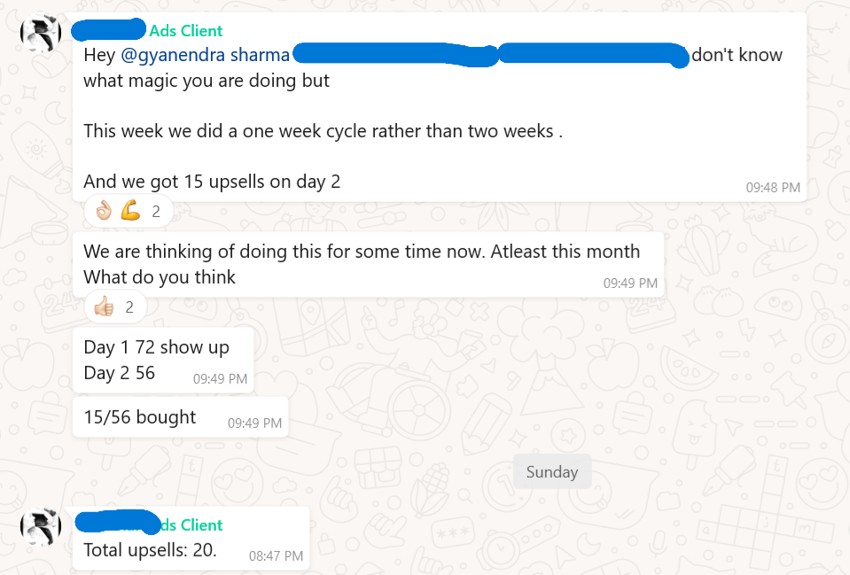 Sanchari — 15 upsells on Day 2